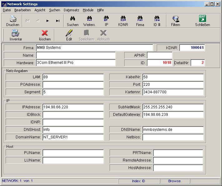 Network Configuration